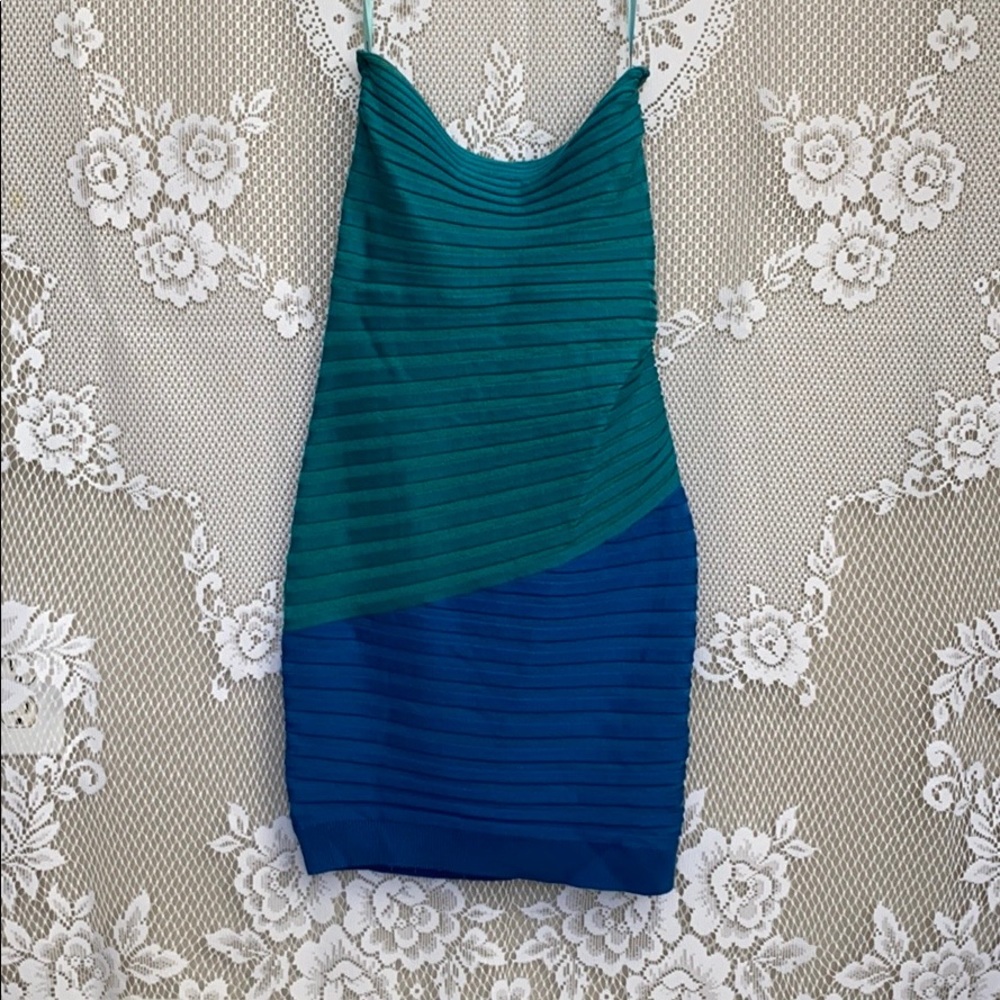Sexy Bandage Dress w/ Ribbed Detailing